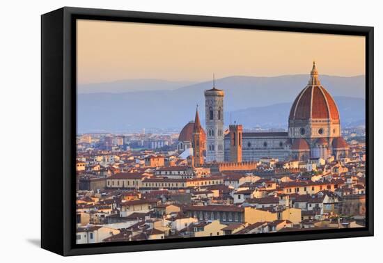 Italy, Italia. Tuscany, Toscana. Firenze District. Florence, Firenze. Duomo Santa Maria Del Fiore-Francesco Iacobelli-Framed Stretched Canvas