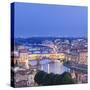 Italy, Italia. Tuscany, Toscana. Firenze District. Florence, Firenze. Ponte Vecchio and Arno River-Francesco Iacobelli-Stretched Canvas