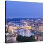 Italy, Italia. Tuscany, Toscana. Firenze District. Florence, Firenze. Ponte Vecchio and Arno River-Francesco Iacobelli-Stretched Canvas