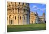 Italy, Italia. Tuscany, Toscana. Pisa district. Pisa. Piazza dei Miracoli. Baptistery, Cathedral an-Francesco Iacobelli-Framed Photographic Print