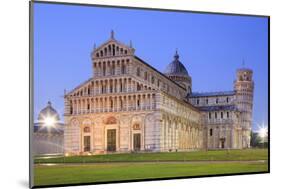 Italy, Italia. Tuscany, Toscana. Pisa district. Pisa. Piazza dei Miracoli. Cathedral and Leaning To-Francesco Iacobelli-Mounted Photographic Print