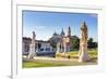 Italy, Italia. Veneto. Padova district. Padua, Padova. Prato della Valle and Santa Giustina Basilic-Francesco Iacobelli-Framed Photographic Print