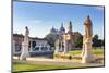 Italy, Italia. Veneto. Padova district. Padua, Padova. Prato della Valle and Santa Giustina Basilic-Francesco Iacobelli-Mounted Photographic Print