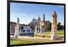 Italy, Italia. Veneto. Padova district. Padua, Padova. Prato della Valle and Santa Giustina Basilic-Francesco Iacobelli-Framed Photographic Print