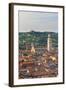 Italy, Italia Veneto, Verona District. Verona. Cathedral and View Towards Veronetta Quarter.-Francesco Iacobelli-Framed Photographic Print
