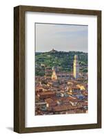 Italy, Italia Veneto, Verona District. Verona. Cathedral and View Towards Veronetta Quarter.-Francesco Iacobelli-Framed Photographic Print