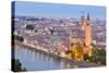 Italy, Italia Veneto, Verona District. Verona. View from Castel San Pietro-Francesco Iacobelli-Stretched Canvas