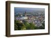 Italy, Italia. Veneto. Vicenza. The town from Monte Berico.-Francesco Iacobelli-Framed Photographic Print