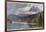 Italy: Lago Di Misurina in the Dolomites with Jagged Rocky Mountains in the Distance-Harrison Compton-Framed Photographic Print