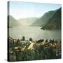 Italy, Lake Côme, the Second Basin-Leon, Levy et Fils-Stretched Canvas