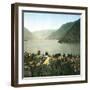 Italy, Lake Côme, the Second Basin-Leon, Levy et Fils-Framed Photographic Print