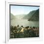 Italy, Lake Côme, the Second Basin-Leon, Levy et Fils-Framed Photographic Print