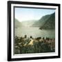 Italy, Lake Côme, the Second Basin-Leon, Levy et Fils-Framed Photographic Print