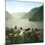 Italy, Lake Côme, the Second Basin-Leon, Levy et Fils-Mounted Photographic Print
