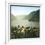 Italy, Lake Côme, the Second Basin-Leon, Levy et Fils-Framed Photographic Print