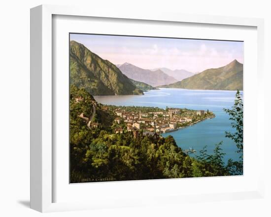 Italy, Lake Como, Menaggio, Early 1900s-null-Framed Photo