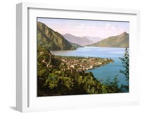 Italy, Lake Como, Menaggio, Early 1900s-null-Framed Photo