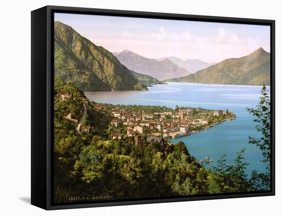 Italy, Lake Como, Menaggio, Early 1900s-null-Framed Stretched Canvas