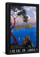 Italy - Lake Garda Travel Promotional Poster-null-Framed Poster