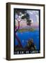 Italy - Lake Garda Travel Promotional Poster-Lantern Press-Framed Art Print