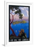 Italy - Lake Garda Travel Promotional Poster-Lantern Press-Framed Art Print