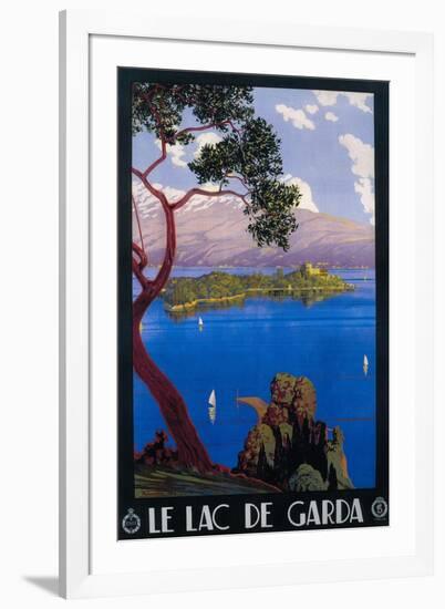 Italy - Lake Garda Travel Promotional Poster-Lantern Press-Framed Art Print