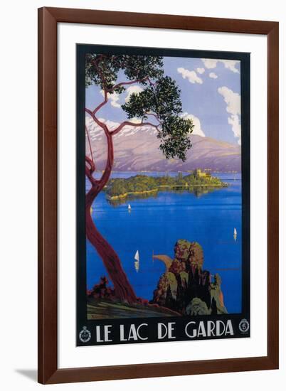 Italy - Lake Garda Travel Promotional Poster-Lantern Press-Framed Art Print