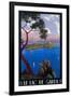 Italy - Lake Garda Travel Promotional Poster-Lantern Press-Framed Art Print