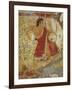 Italy, Latium Region, Tarquinia, Etruscan Necropolis, Tomb of the Leopards Depicting Lyre Player-null-Framed Giclee Print