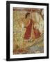 Italy, Latium Region, Tarquinia, Etruscan Necropolis, Tomb of the Leopards Depicting Lyre Player-null-Framed Giclee Print