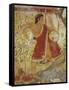 Italy, Latium Region, Tarquinia, Etruscan Necropolis, Tomb of the Leopards Depicting Lyre Player-null-Framed Stretched Canvas