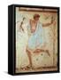 Italy, Latium Region, Tarquinia, Etruscan Necropolis, Tomb of Triclinium Depicting Dancer-null-Framed Stretched Canvas