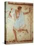 Italy, Latium Region, Tarquinia, Etruscan Necropolis, Tomb of Triclinium Depicting Dancer-null-Stretched Canvas