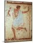 Italy, Latium Region, Tarquinia, Etruscan Necropolis, Tomb of Triclinium Depicting Dancer-null-Mounted Giclee Print