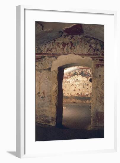 Italy, Latium Region, Viterbo Province, Tarquinia Etruscan Necropolises-null-Framed Giclee Print