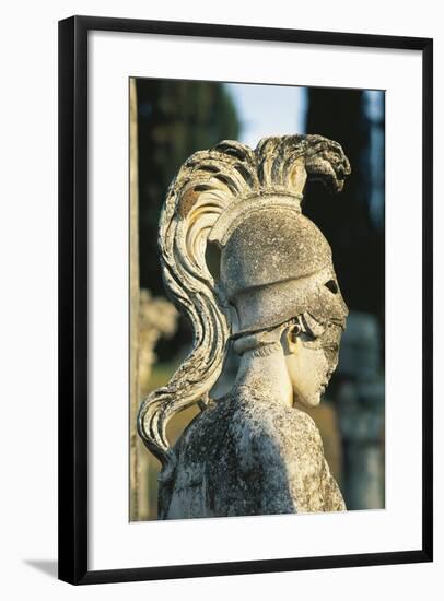 Italy, Latium, Tivoli, Hadrian's Villa, Statue of Mars-null-Framed Giclee Print