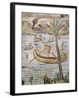 Italy, Lazio, Palestrina, Sanctuary at Praeneste, Depicting a Sailing Scene Along the Nile-null-Framed Giclee Print