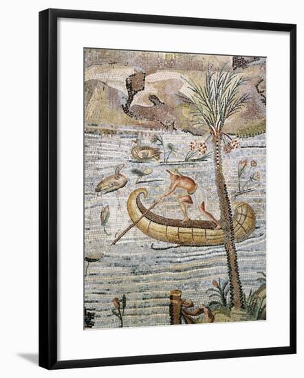 Italy, Lazio, Palestrina, Sanctuary at Praeneste, Depicting a Sailing Scene Along the Nile-null-Framed Giclee Print