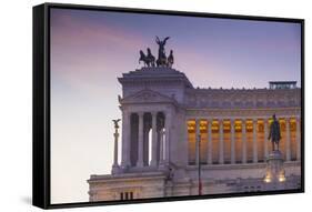 Italy, Lazio, Rome, Piazza Venezia, View Looking Towards Vittorio Emanuele Ii Monumen-Jane Sweeney-Framed Stretched Canvas