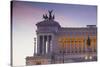 Italy, Lazio, Rome, Piazza Venezia, View Looking Towards Vittorio Emanuele Ii Monumen-Jane Sweeney-Stretched Canvas