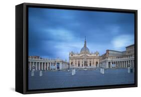 Italy, Lazio, Rome, St. Peters Square, St. Peter's Basilica-Jane Sweeney-Framed Stretched Canvas