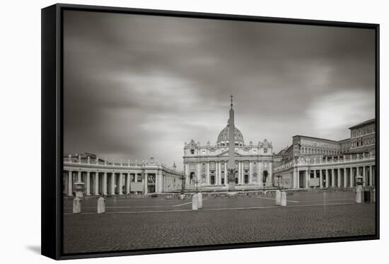 Italy, Lazio, Rome, St. Peters Square, St. Peter's Basilica-Jane Sweeney-Framed Stretched Canvas