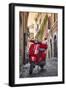 Italy, Lazio, Rome, Trastevere, Red Vespa-Jane Sweeney-Framed Premium Photographic Print