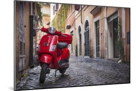 Italy, Lazio, Rome, Trastevere, Red Vespa-Jane Sweeney-Mounted Photographic Print