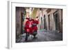 Italy, Lazio, Rome, Trastevere, Red Vespa-Jane Sweeney-Framed Photographic Print