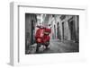 Italy, Lazio, Rome, Trastevere, Red Vespa-Jane Sweeney-Framed Premium Photographic Print