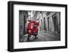 Italy, Lazio, Rome, Trastevere, Red Vespa-Jane Sweeney-Framed Photographic Print