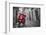 Italy, Lazio, Rome, Trastevere, Red Vespa-Jane Sweeney-Framed Photographic Print