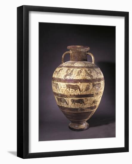 Italy, Lazio, Tarquinia, Etruscan-Corinthian Amphora-Ferdinand Jodl-Framed Giclee Print