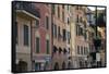 Italy, Liguria Province, Santa Margherita Ligure, pastel buildings-Alan Klehr-Framed Stretched Canvas